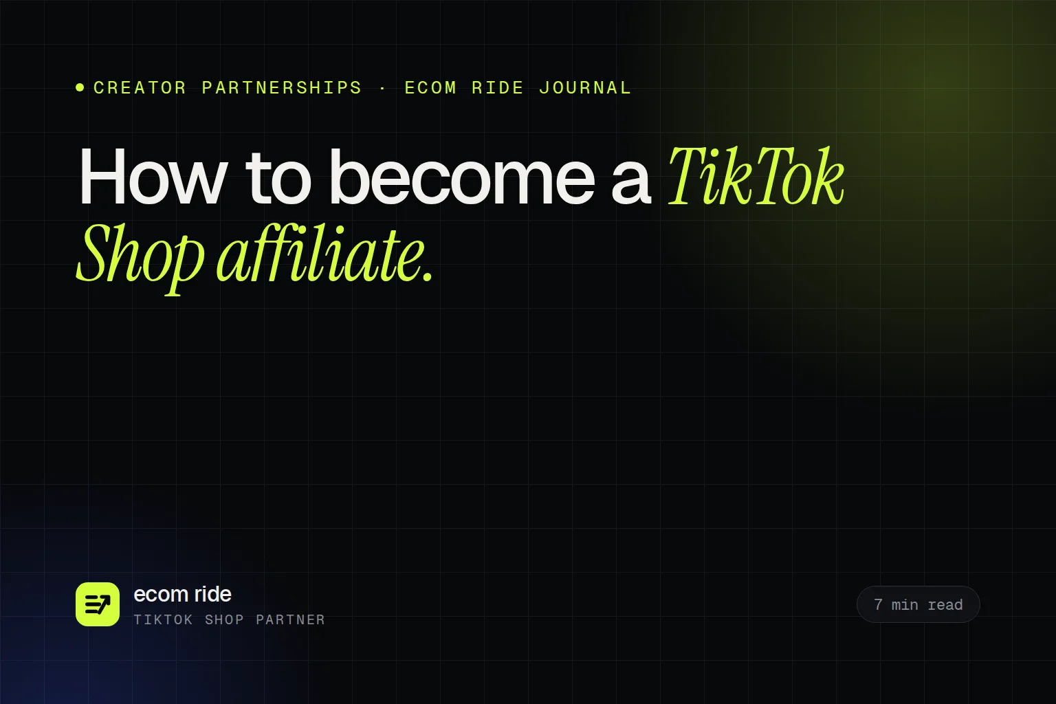 How to Become a TikTok Shop Affiliate in 2026: Requirements, Followers and First Sales